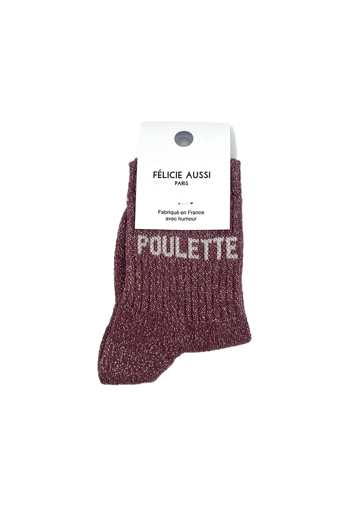 Chaussettes Enfant Poulette Paillettes - Félicie Aussi