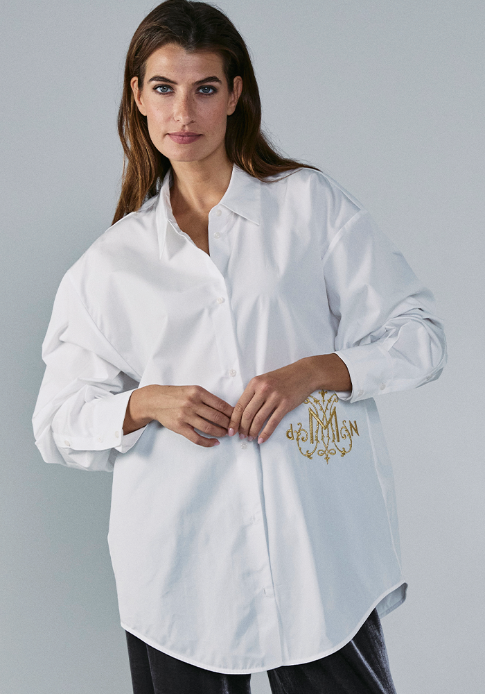 Chemise Chloé Blanche Et Dorée - DMN Paris