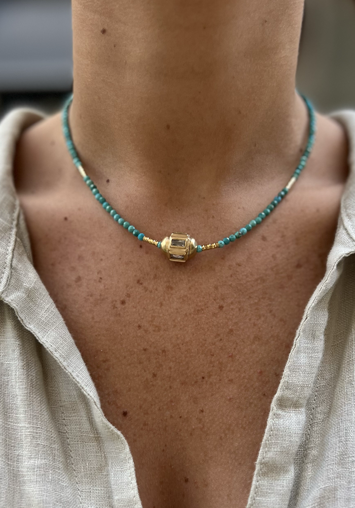  Choker Taly Turquoise - Hanka Ïn 