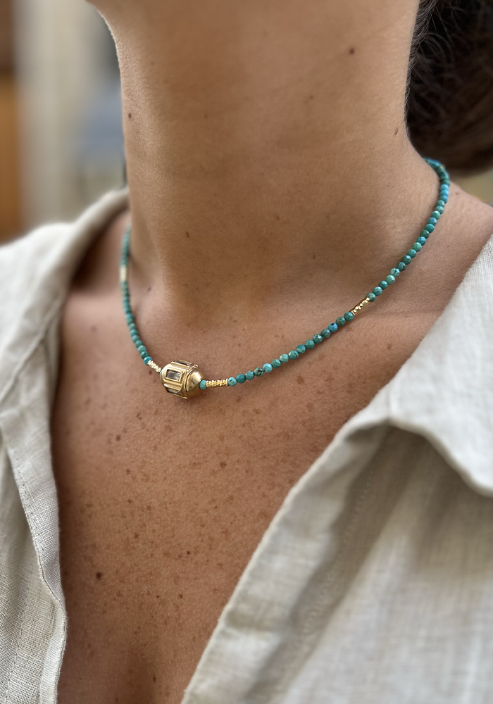  Choker Taly Turquoise - Hanka Ïn 