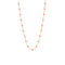 Classic Gigi Necklace Yellow Gold And Blush Resins 42cm 