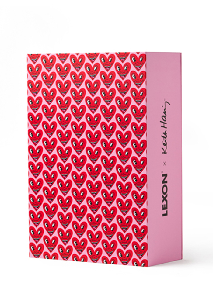 ◊Coffret Cadeau Keith Haring Heart Pink - Lexon