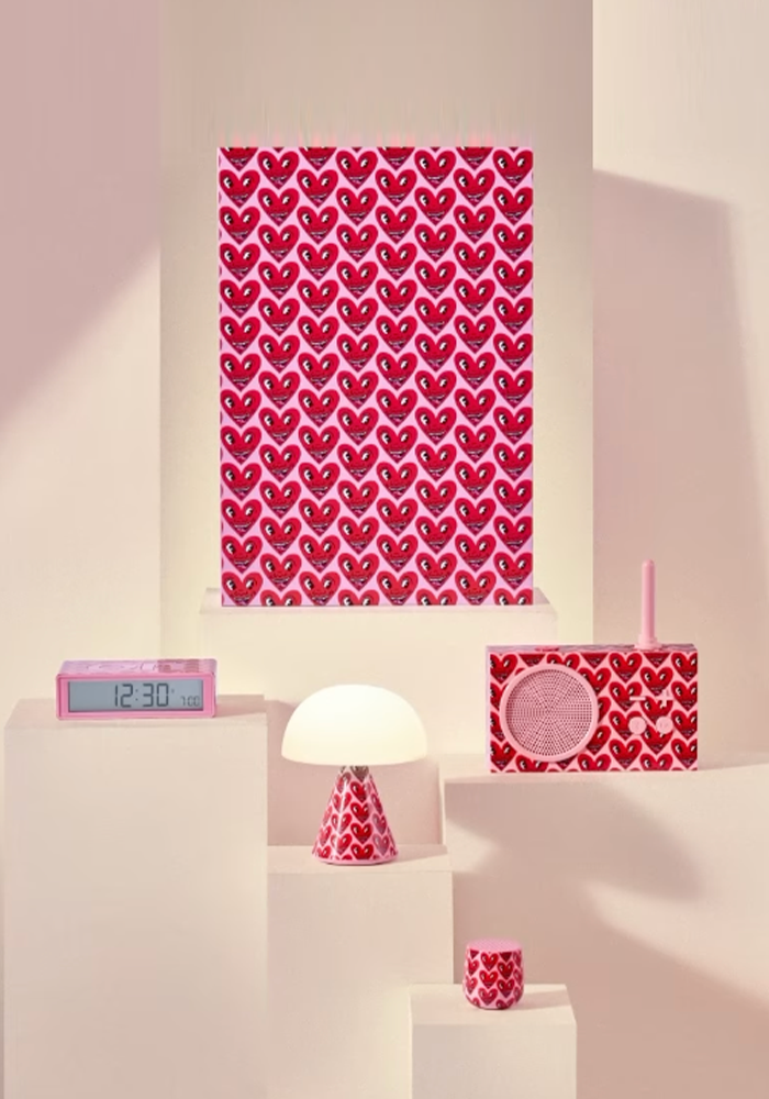 Coffret Cadeau Keith Haring Heart Pink - Lexon
