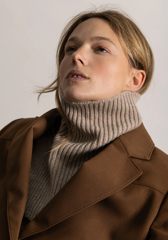 Col En Cachemire Beige - Koon Cachemire
