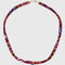 Burgundy Woodstock necklace