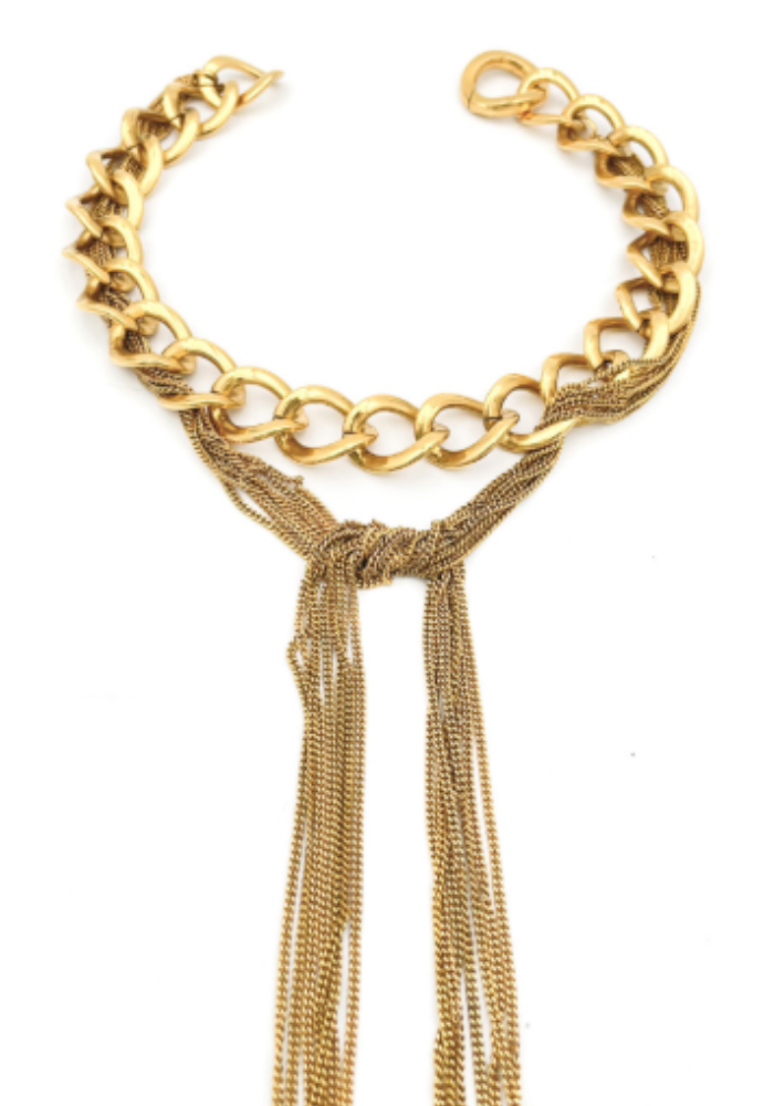 Collier Cravate Lilas - Perrine Taverniti