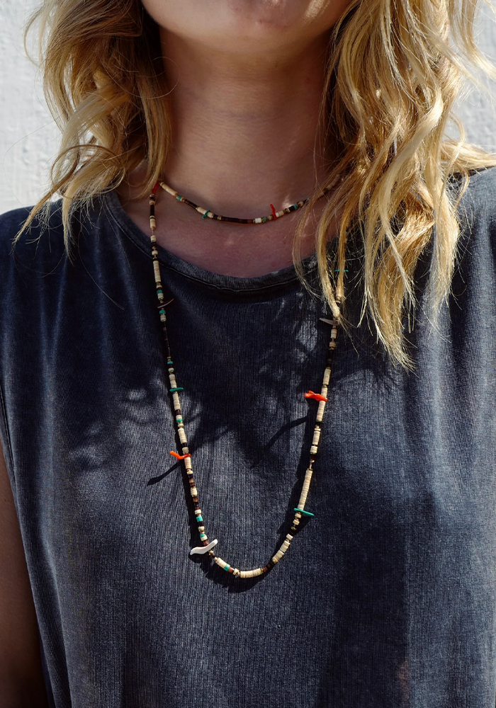 Adjustable Multi-Stone Necklace 