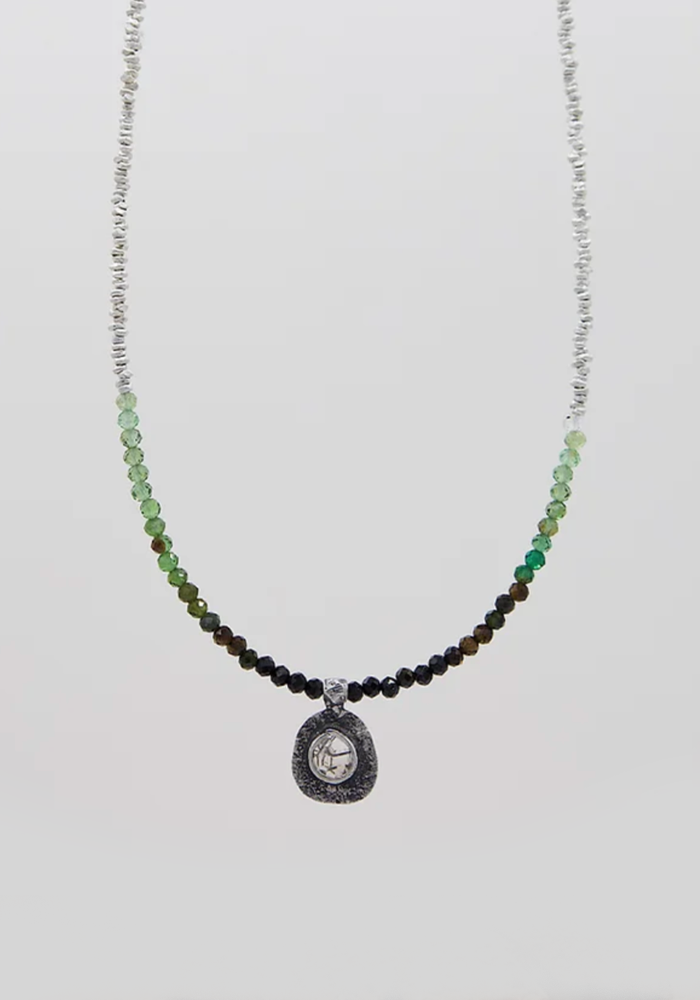 Collier Elor Tourmaline Vertes - Baya Creation Paris