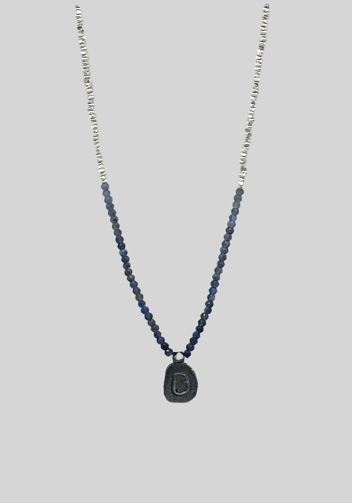 Collier Elor Saphirs Bleus - Baya Creation Paris