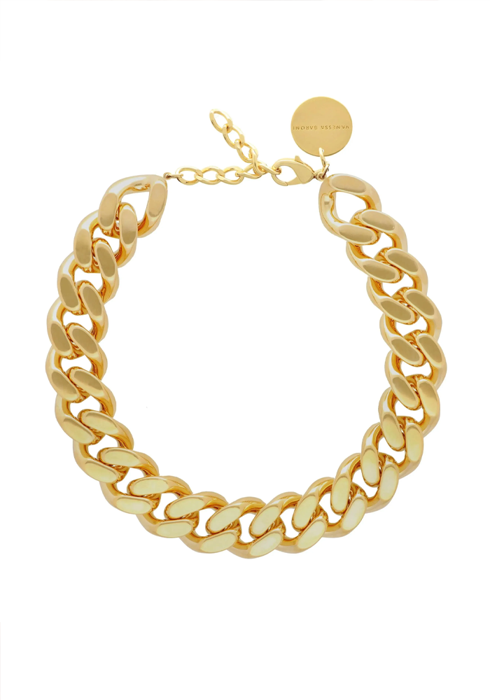 Collier Flat Chain Gold - Vanessa Baroni