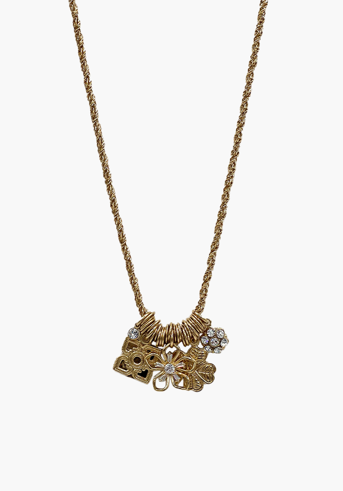 Collier Multi Charm Flower