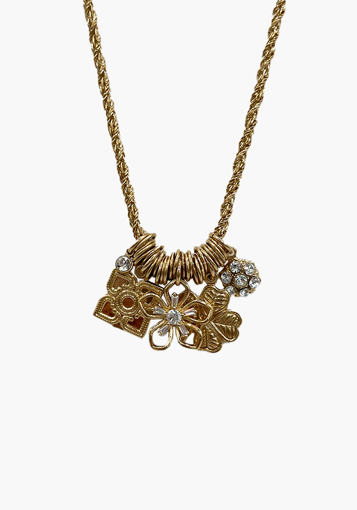 Collier Multi Charm Flower