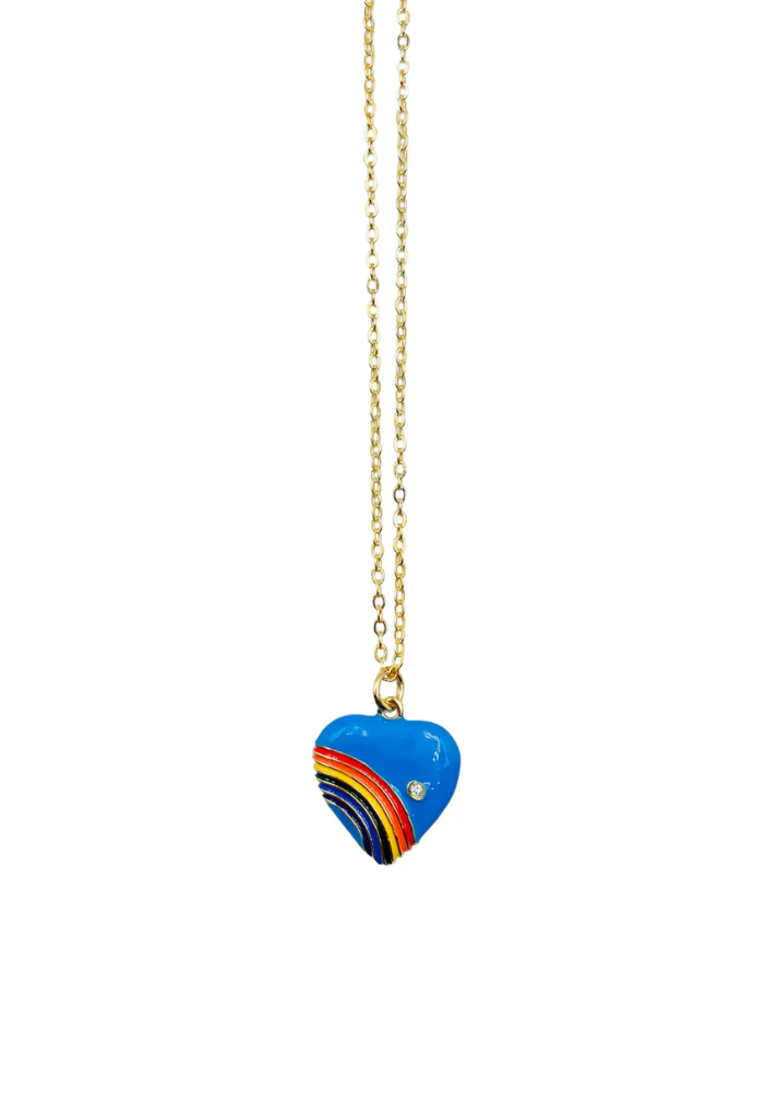 Collier Heart Love Bleu - Tara Jwls