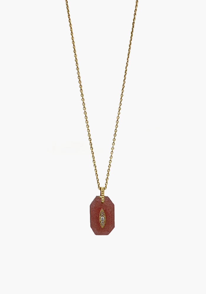 Collier Inside 2 Quartz Fraise - Hanka ïn