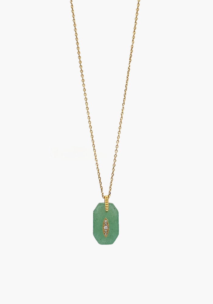 Collier Inside 2 Quartz vert - Hanka ïn