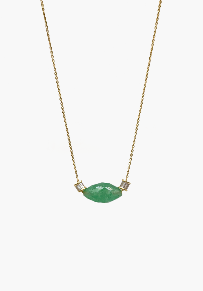 Collier Livia Quartz Vert - Hanka ïn