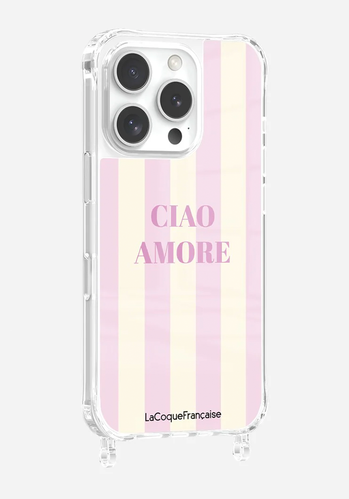 Coque De Téléphone Ciao Amore Rose - La Coque Française