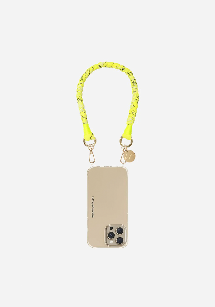 Cordon De Téléphone Della Jaune Fluo - La Coque Française