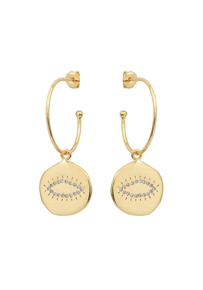 Boucles D'Oreilles Happy XL Blanc - Louise Hendricks