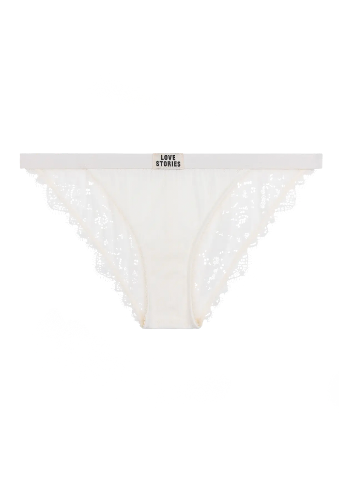 Culotte Wild Rose Off White - Love Stories