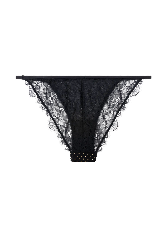 Culotte Wild Rose Noire Pois Dorés - Love Stories