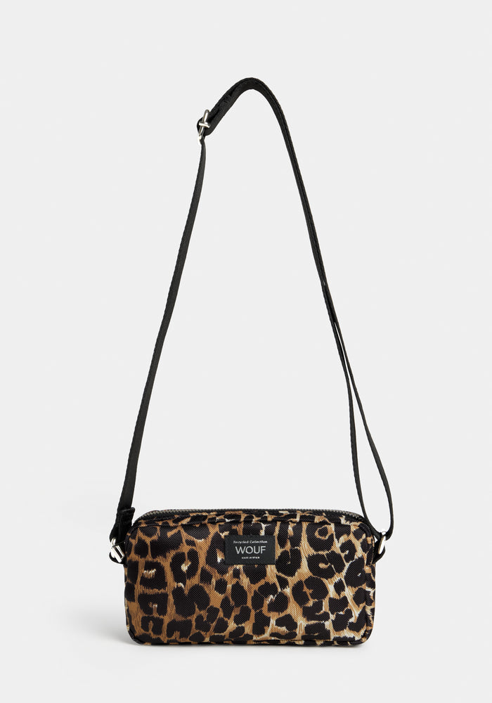 Mini sac bandoulière Icon à imprimé léopard - Wouf