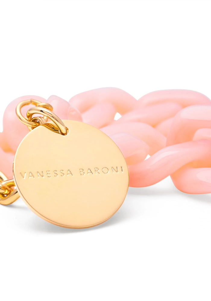 Bracelet Flat Chain Peach Sorbet - Vanessa Baroni