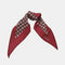 Foulard Triangulaire Fleurs Bordeaux Et Noir