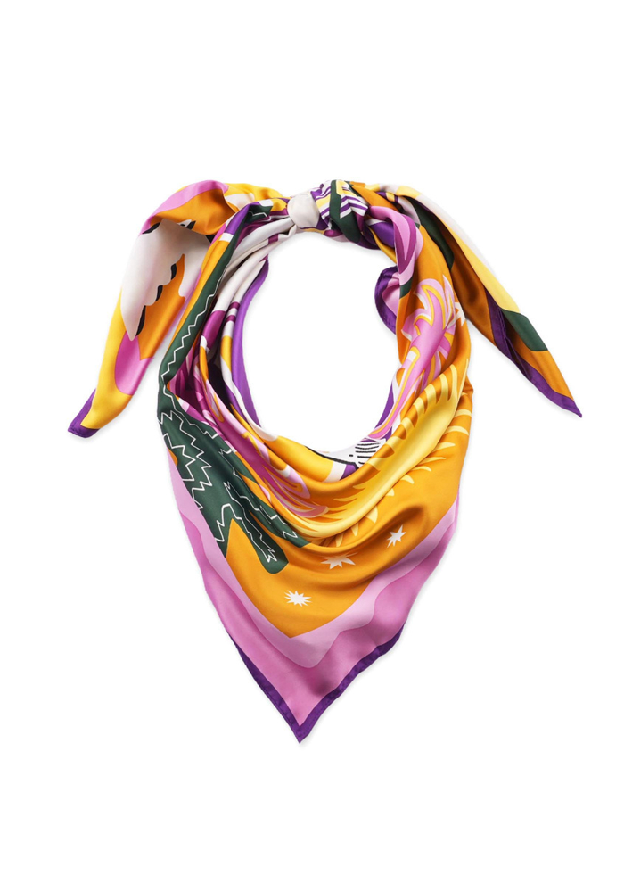 Foulard Chachacha Jaune Moyen Modèle - Wild Paris