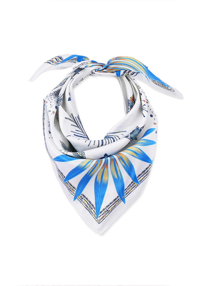 Foulard Comete Blanc Petit Modèle - Wild Paris