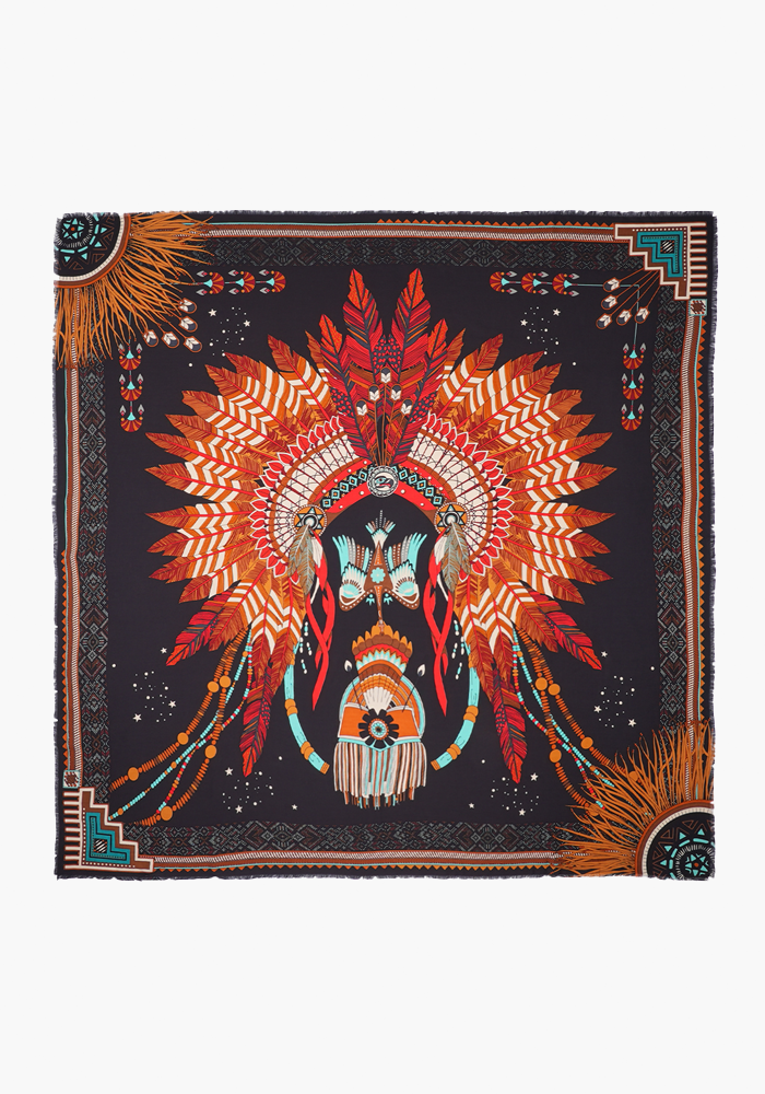 Foulard Nouveau Western Noir - Wild Paris