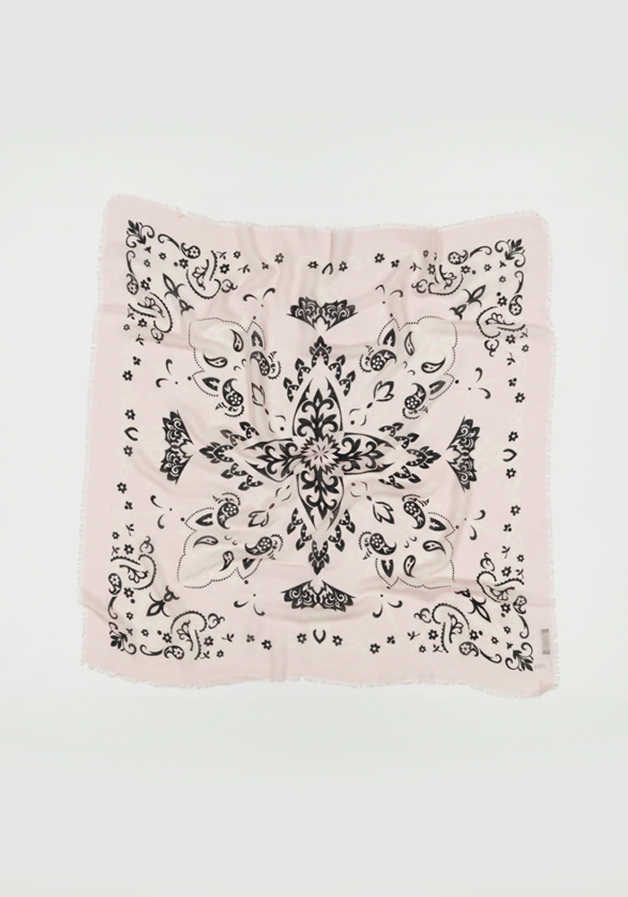 Foulard Bandana Ls Rose Poudrée - Maison Lecomte Flamant