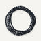 Bracelet 5 Tours Ou Sautoir Gentleman Noir Mat