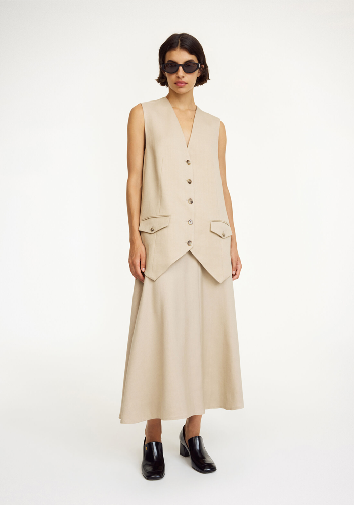 Gilet Sophine Oyster Gray - By Malene Birger