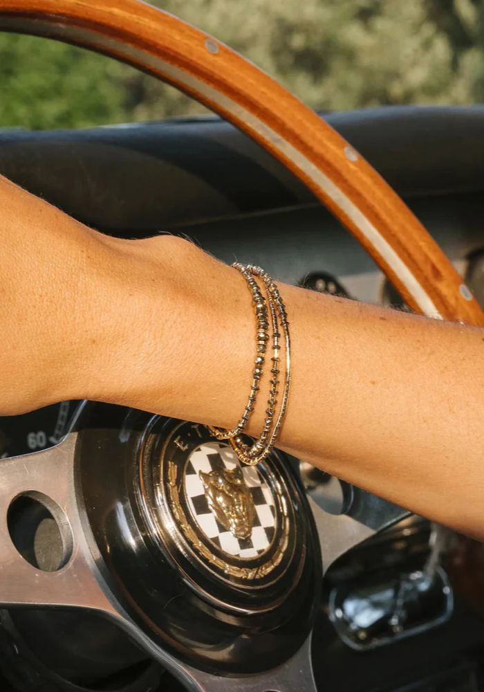 Bracelet 3 Tours Ou Collier Tess Gold - Têtes Blondes