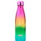 Botella de agua con aislamiento de arcoíris metálico
