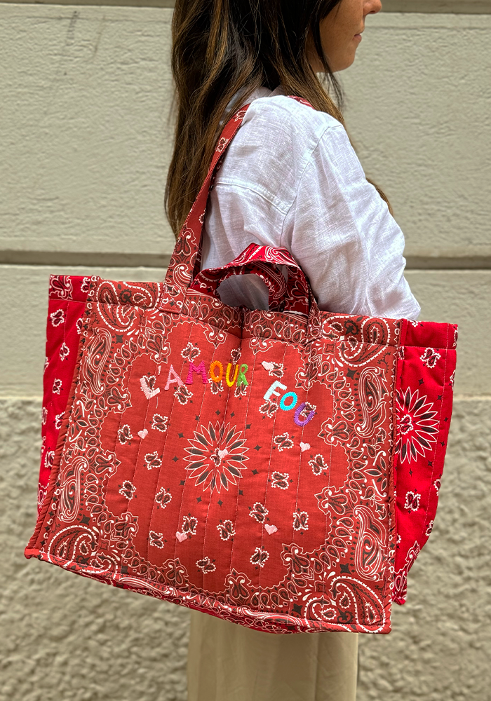 Sac Maxi Cabas L'Amour Fou Vintage Red Real Red - Call It By Your Name