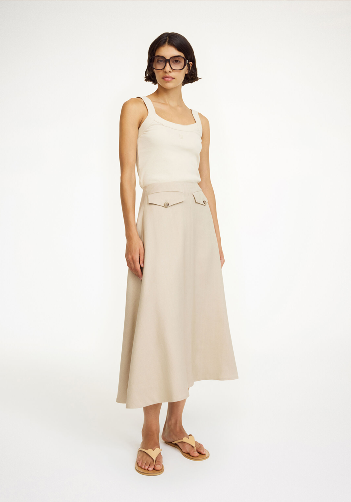 Jupe Isella Oyster Gray - By Malene Birger