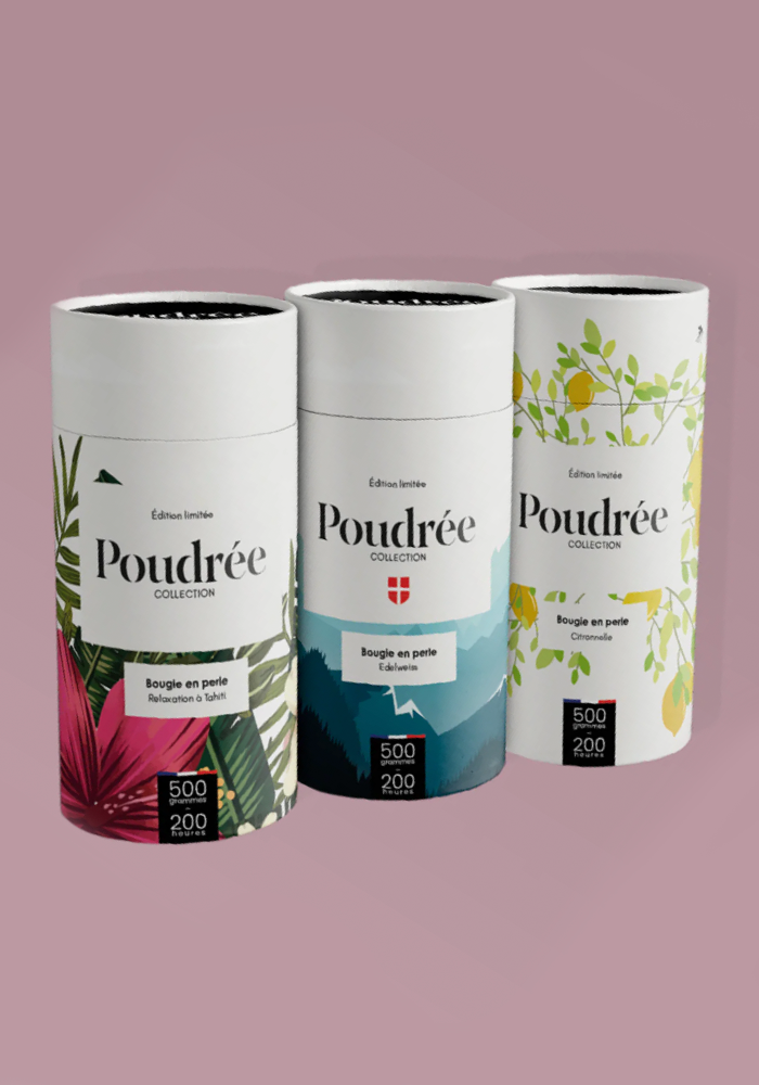 Kit Bougie 500g Citronnelle - Poudrée Paris