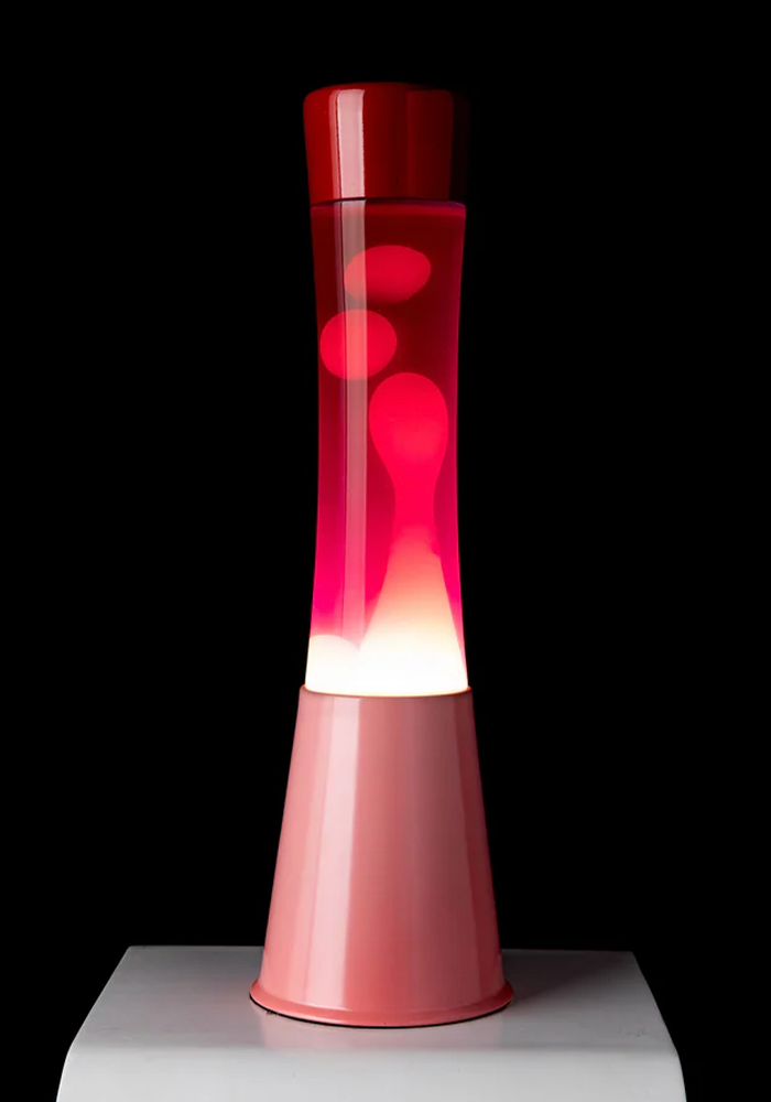 Lampe Lava Tower Rose Et Rouge - Blush Sélection Décoration