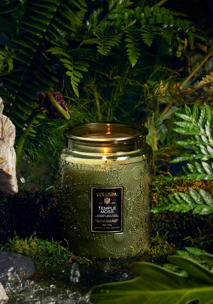 Bougie Japonica Large Jar Temple Moss - Voluspa