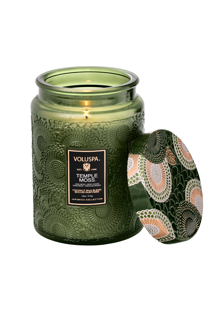 Bougie Japonica Large Jar Temple Moss - Voluspa