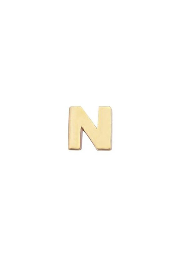 Boucle D'Oreille Lettre N - Kismet By Milka