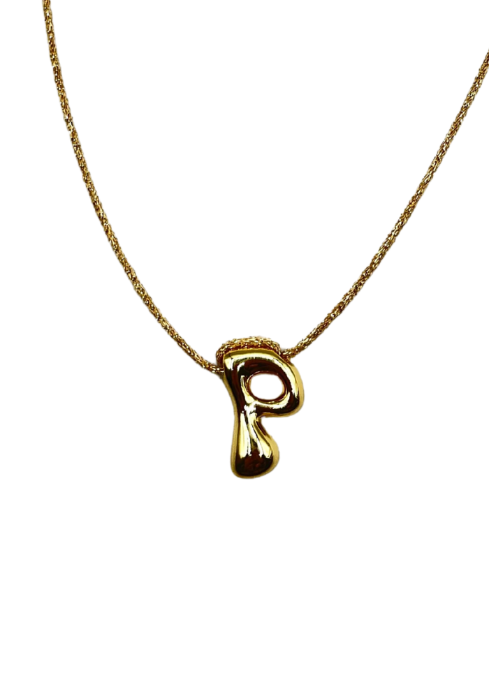 Collier Lettre P - La Môme Bijoux