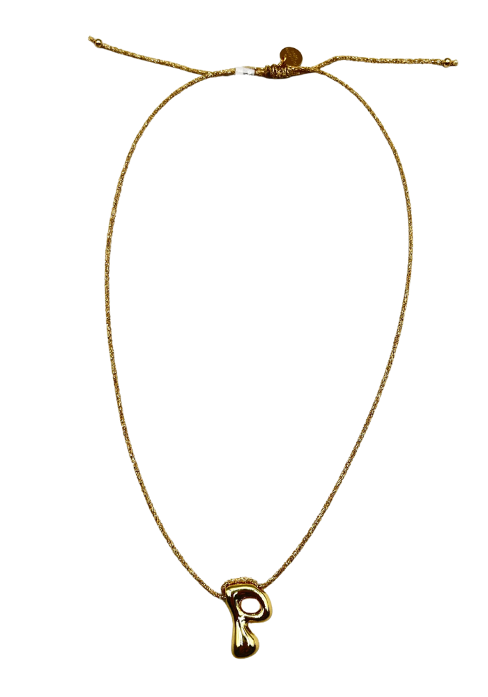 Collier Lettre P - La Môme Bijoux
