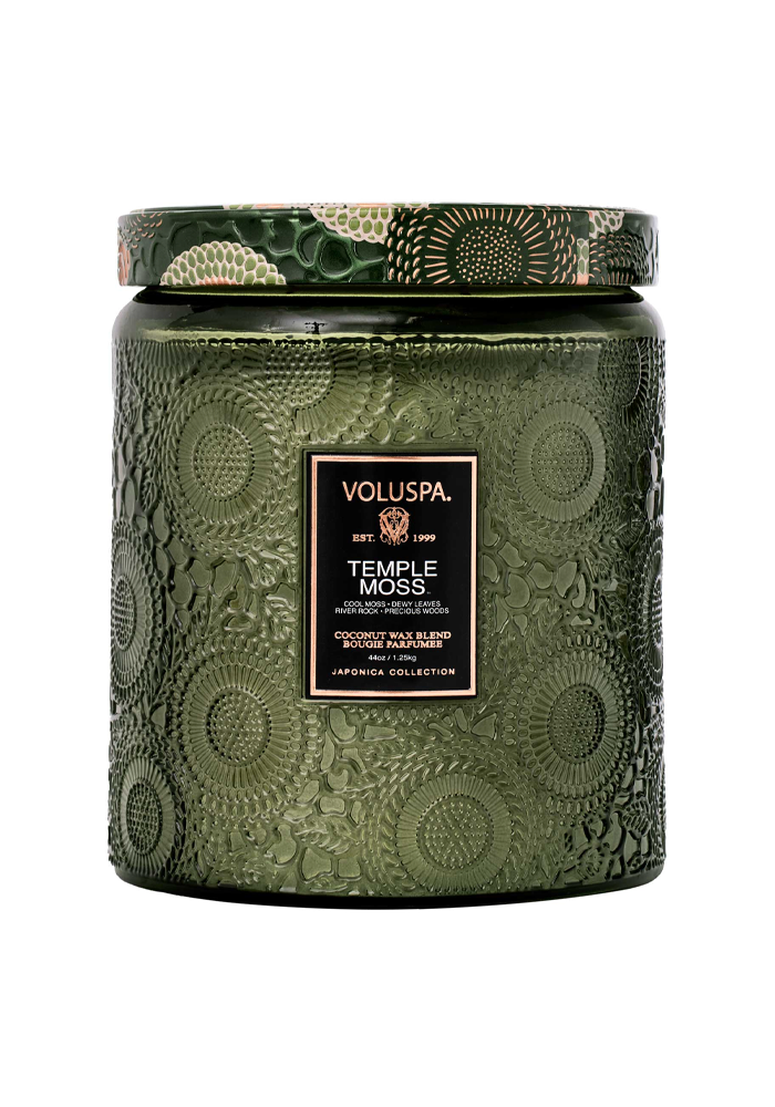 Bougie Luxe Jar Temple Moss - Voluspa