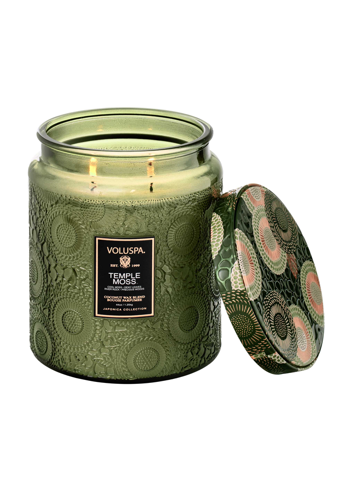 Bougie Luxe Jar Temple Moss - Voluspa