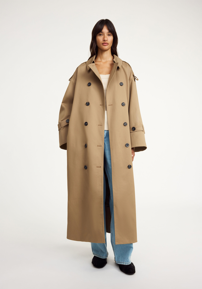 Alaya Fosil Trench Coat