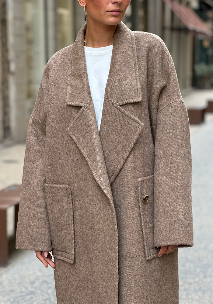 Manteau Oversize Beige - Lou Andrea