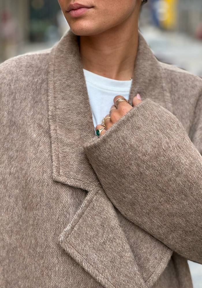 Manteau Oversize Beige - Lou Andrea